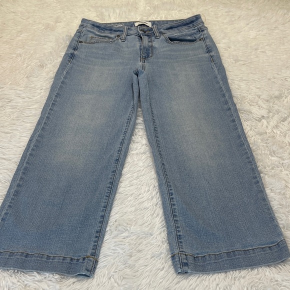 SOMONA WIDE LEG CROP Classic Blue Women's Jeans SIZE 4 DENIM - Picture 1 of 9